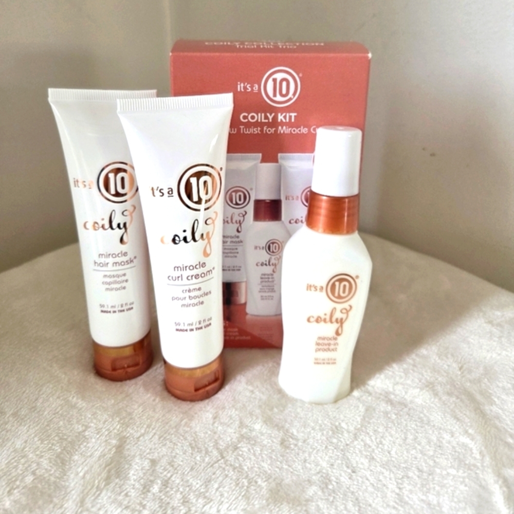 It's a 10 Coily Kit for Miracle Curls 3-Piece Trial Travel Pack NIB FIRM PRICE